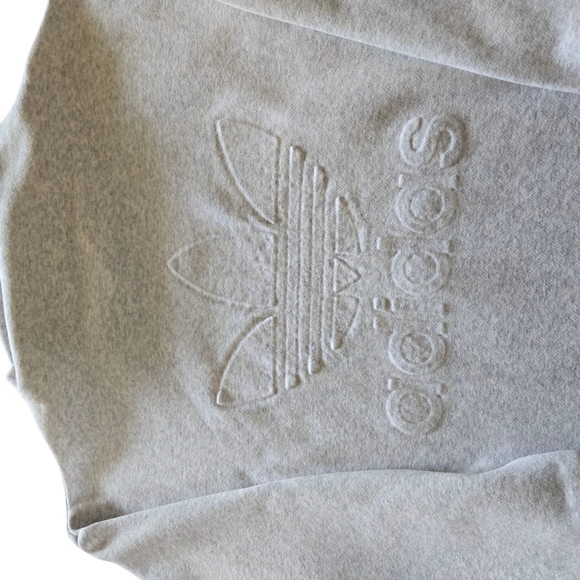 Adidas Womens Light Gray Crewneck Sweater - Picture 2 of 9
